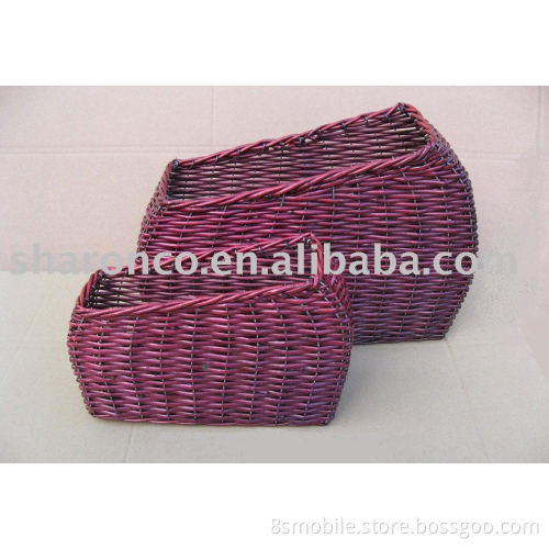 Willow storage basket